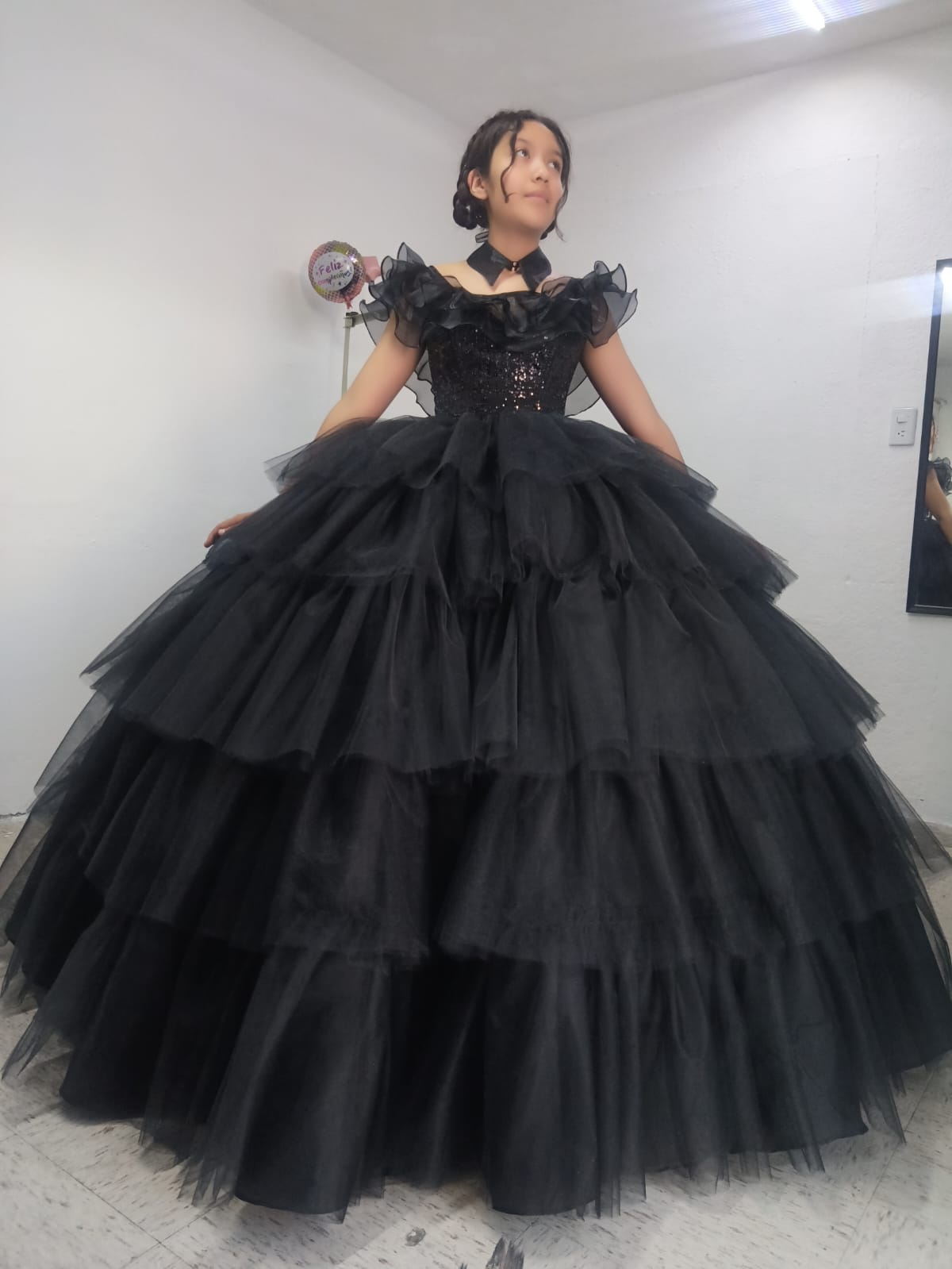 VESTIDO XV MERLINA ADDAMS
